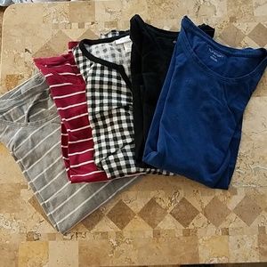 5 long sleeve maternity shirts